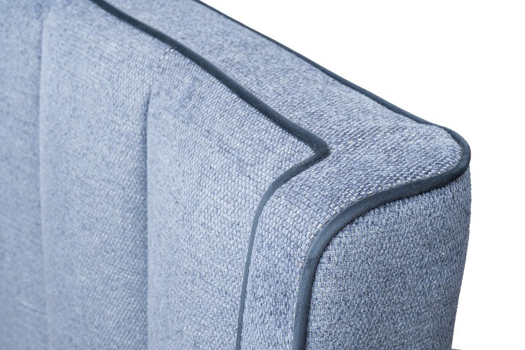 Кровать Odry c подъем.мех. шенилл синий Natur Sin 206*220*120 (TT-00016525)