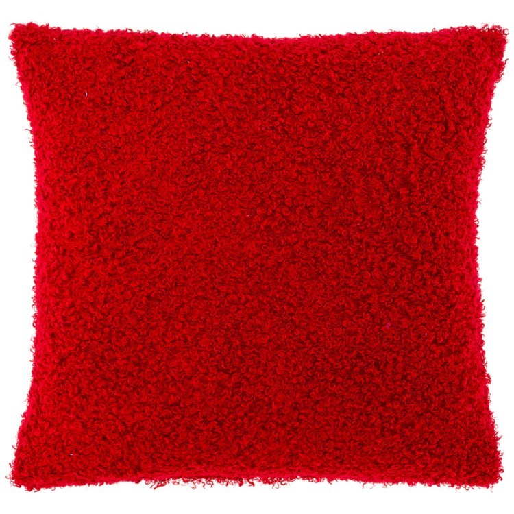 Подушка декоративная 35х35см  "мини" ,букле, красный,100% пэ SANTALINO (850-830-1)