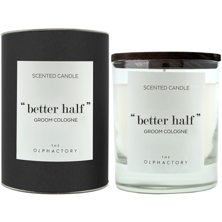 Свеча ароматическая the olphactory, better half, groom cologne, 40 ч (74604)