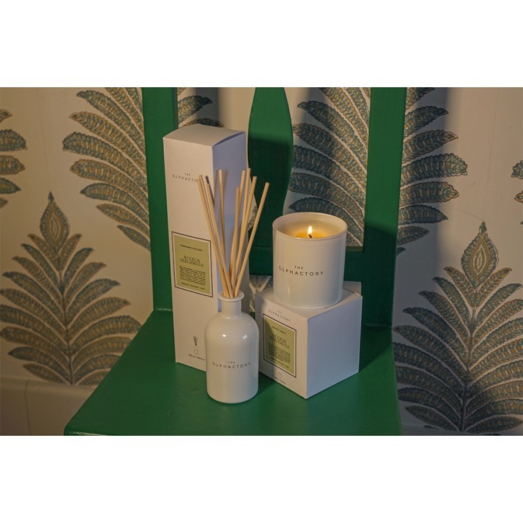 Свеча ароматическая the olphactory, white insignia, acqua bergamota, 60 ч (78044)