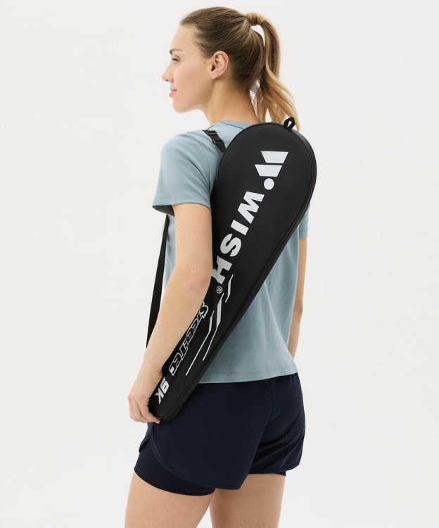 Набор для бадминтона WISH Steeltec 9, 2 ракетки, белый/красный (1585197)