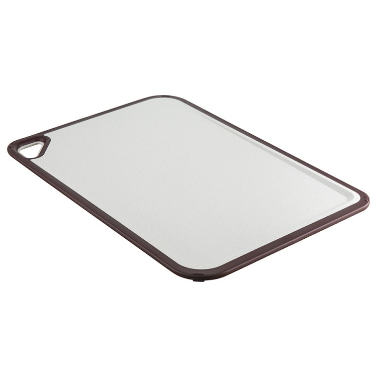 Доска разделочная из пшеничного волокна homi, 44х30 см, светло-серая с темно-сливовым кантом (74907) Доска разделочная из пшеничного волокна homi, 44х30 см, светло-серая с темно-сливовым кантом (74907)