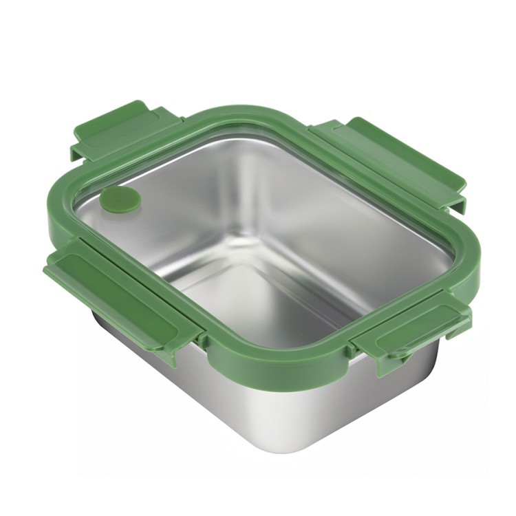 Контейнер стальной click steel, 1,2 л, зеленый (75159)