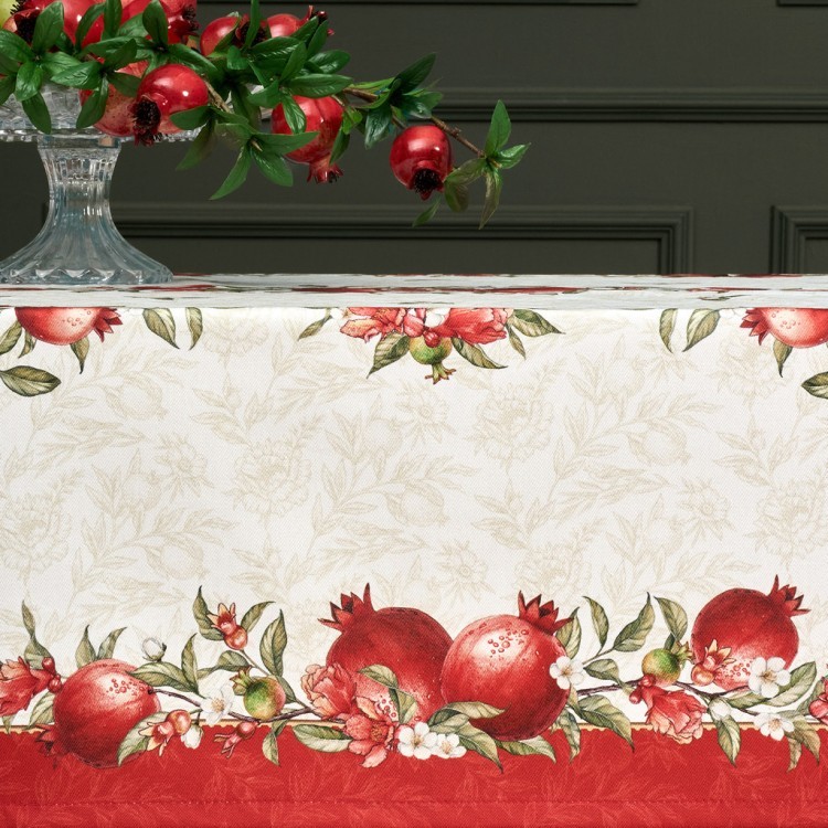 Скатерть "гранаты" 110х140см, красный, 100% хлопок Lefard (850-781-20)