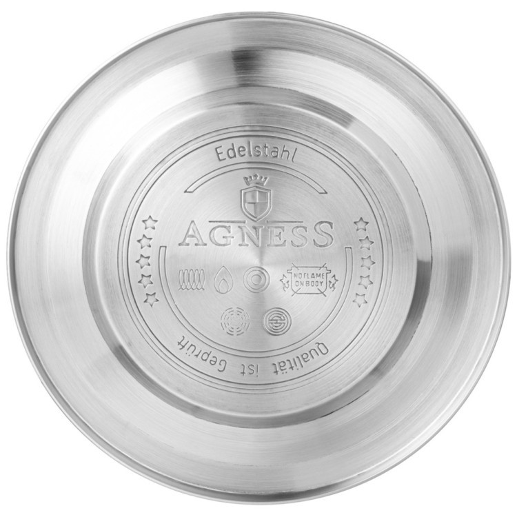 Чайник agness со свистком, 2,5л, c шильдиком, beige, индукцион. капсул. дно Agness (907-257) Чайник agness со свистком, 2,5л, c шильдиком, beige, индукцион. капсул. дно Agness (907-257)