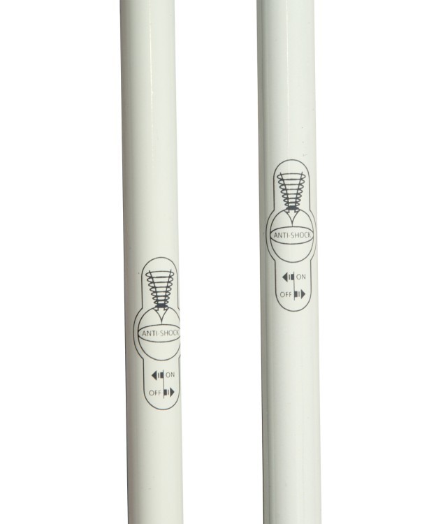 Палки для скандинавской ходьбы Longway, 78-135 см, 2-секционные, белые/мятные (174067)