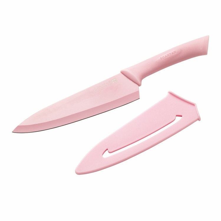Нож поварской 18 см, цвет розовый 51509700, Металл, pink, SCANPAN