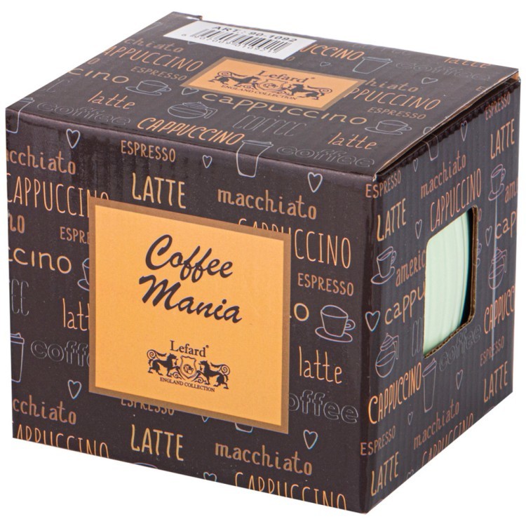 Кружка lefard coffemania 340мл, мятная (90-1092) 