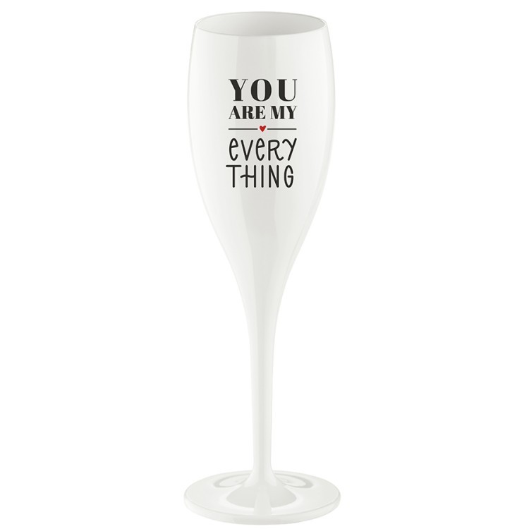 Бокал для шампанского cheers, no 1, you are my everything, superglas, 100 мл, белый (71316)