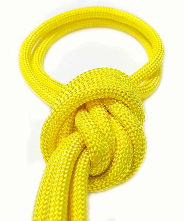 Скакалка для художественной гимнастики 3 м, желтая (116241)