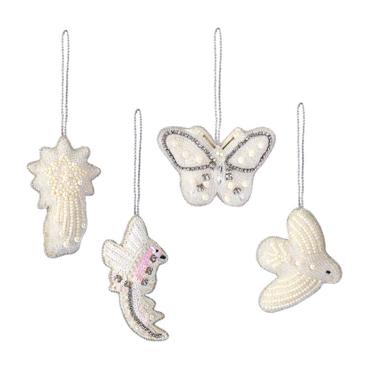 Набор елочных украшений christmas pearls из коллекции new year essential, 4 шт. (79411)