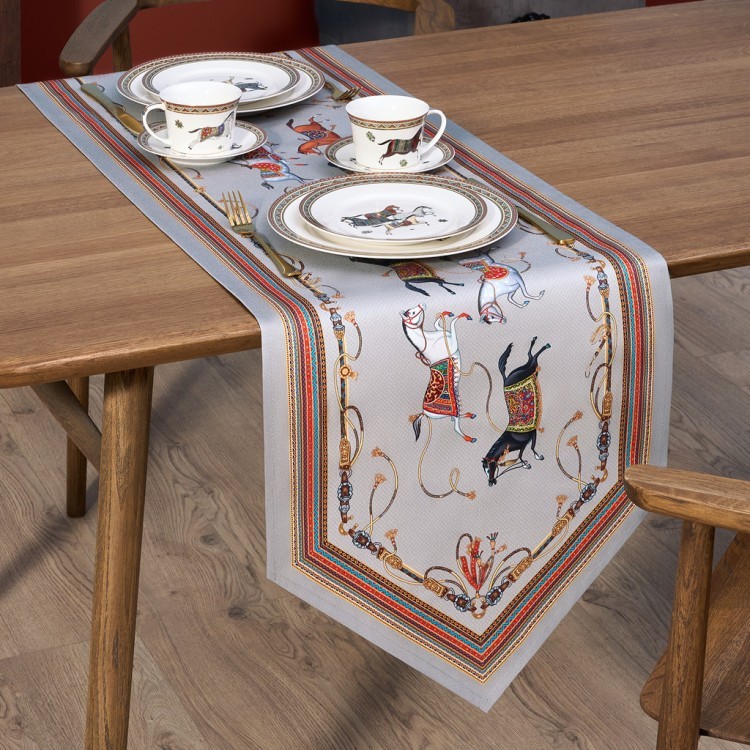 Дорожка "passage" 45х145см, 100% хлопок,твил c пропиткой, серый Lefard (850-761-3)