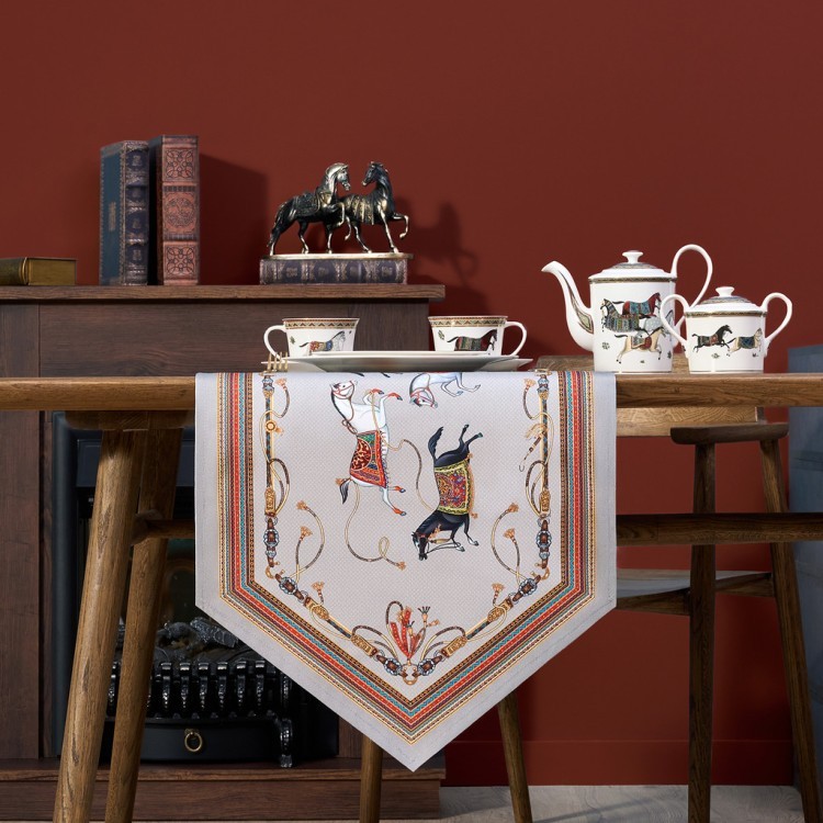 Дорожка "passage" 45х145см, 100% хлопок,твил c пропиткой, серый Lefard (850-761-3)