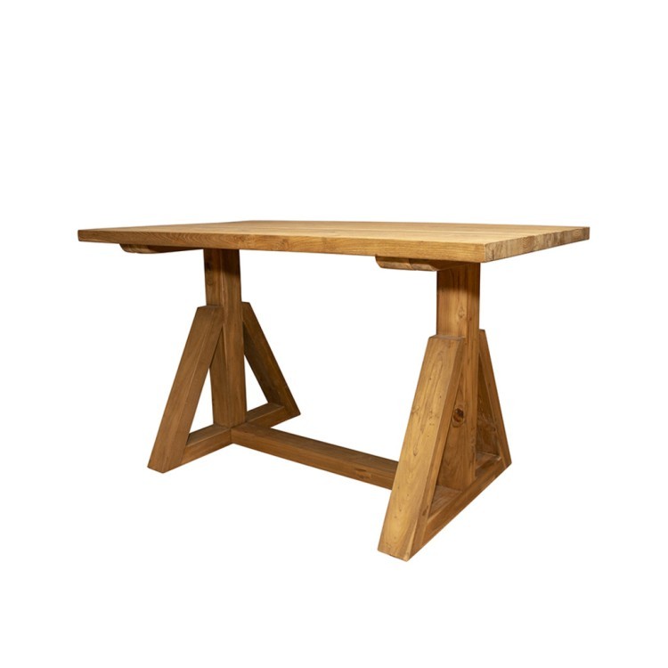Стол Экзо XQSS17-140, массив тикового дерева, Rustic 3/Natural, ROOMERS FURNITURE Стол Экзо XQSS17-140, массив тикового дерева, Rustic 3/Natural, ROOMERS FURNITURE