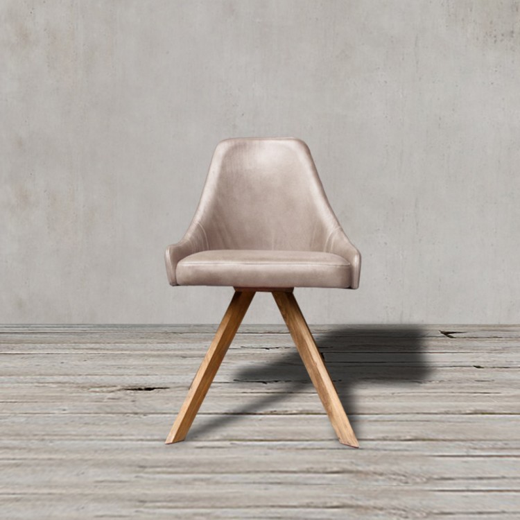 Стул BlossomChair, дерево, кожа, Brown, ROOMERS FURNITURE Стул BlossomChair, дерево, кожа, Brown, ROOMERS FURNITURE