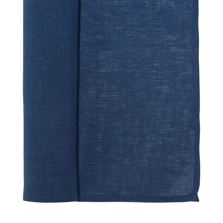 Дорожка на стол из стираного льна синего цвета из коллекции essential, 45х150 см (73778)