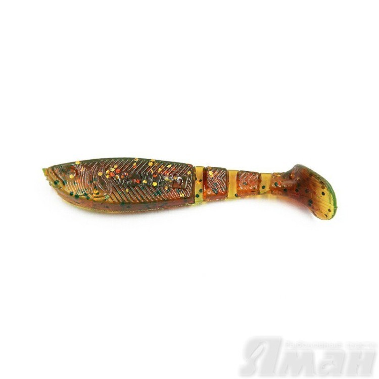 Виброхвост Yaman Light-Flake, 4", цвет 20 - Kiwi Shad, 4 шт Y-LF4-20 (74135)