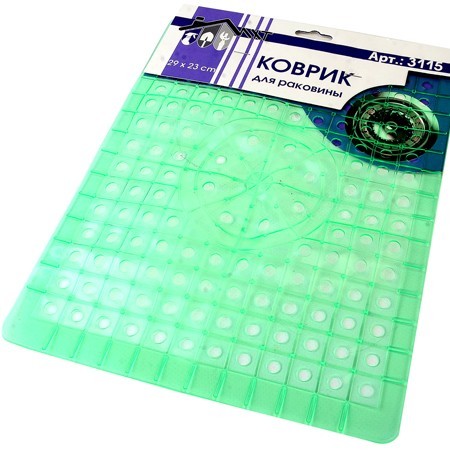 Коврик для раковины силикон 29х23см (3115)