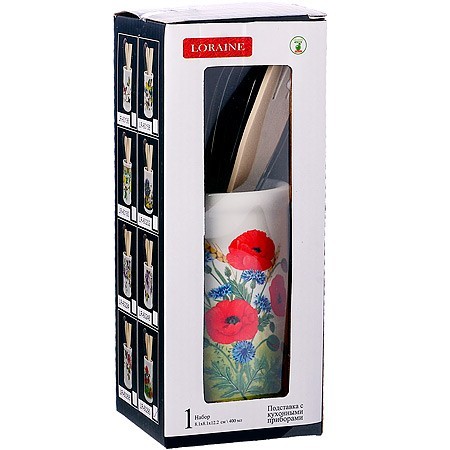 Подставка с кухонными приборами Цветущие Маки дол/дер/жел LR (60290) Подставка с кухонными приборами Цветущие Маки дол/дер/жел LR (60290)