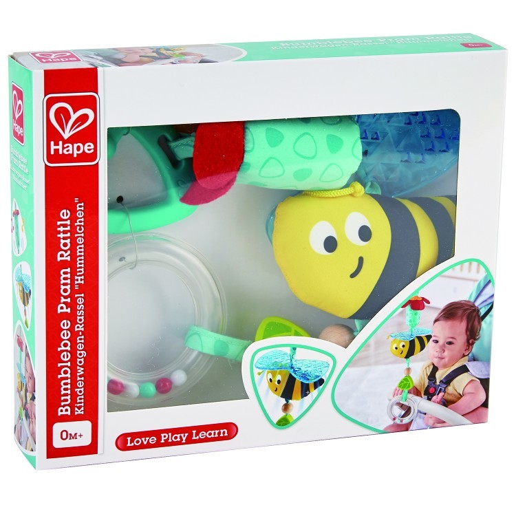 Серия "Малышам" - игрушка для новорожденных - подвеска-держатель для соски "Пчелка" (E0022_HP)
