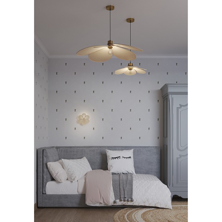 Светильник настенный kamille, D44 см, бежевый (76506)