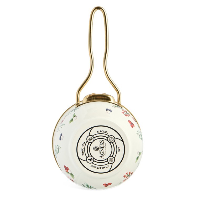 Ковш эмалированный серия "celebration" 0,9л, диа 14 см Agness (943-081) Ковш эмалированный серия "celebration" 0,9л, диа 14 см Agness (943-081)