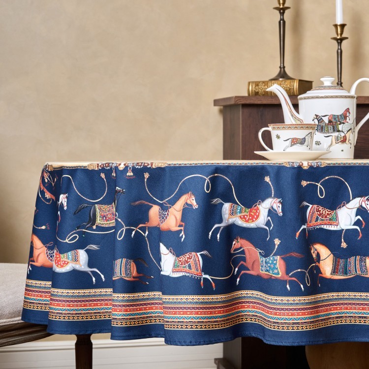 Скатерть овальная "passage"160х220см ,бежевый, 100% хлопок,твил, пропитка Lefard (850-758-41)