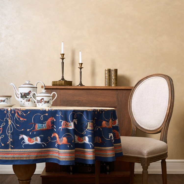 Скатерть овальная "passage"160х220см ,бежевый, 100% хлопок,твил, пропитка Lefard (850-758-41)