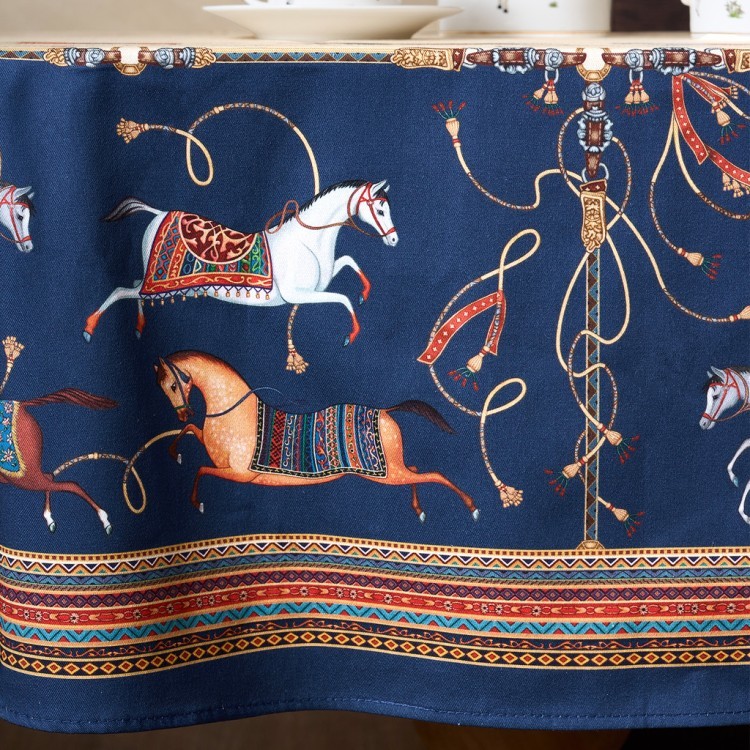 Скатерть овальная "passage"160х220см ,бежевый, 100% хлопок,твил, пропитка Lefard (850-758-41)