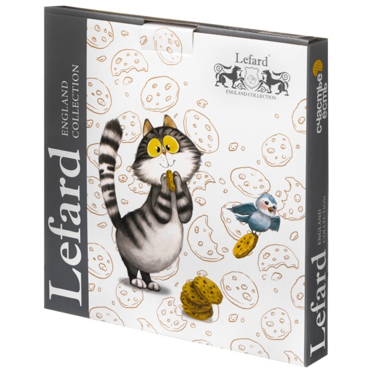 Тарелка закусочная lefard "счастье есть" 20,5 см Lefard (85-2092)