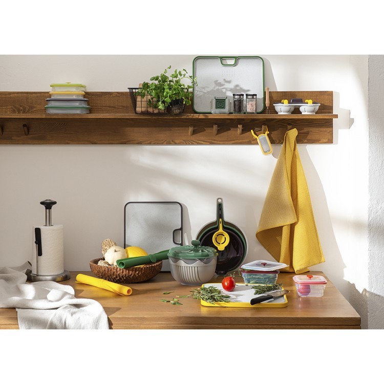 Контейнер для переноски и хранения силиконовый прямоугольный складной silikobox, 600 мл, желтый (74702)