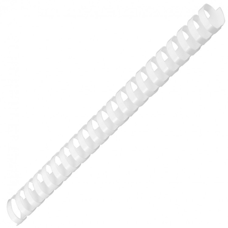 Пружины пластиковые для переплета к-т 50 шт 32 мм для сшив. 241-280 л белые Офисмаг 531462 (1) (90033)