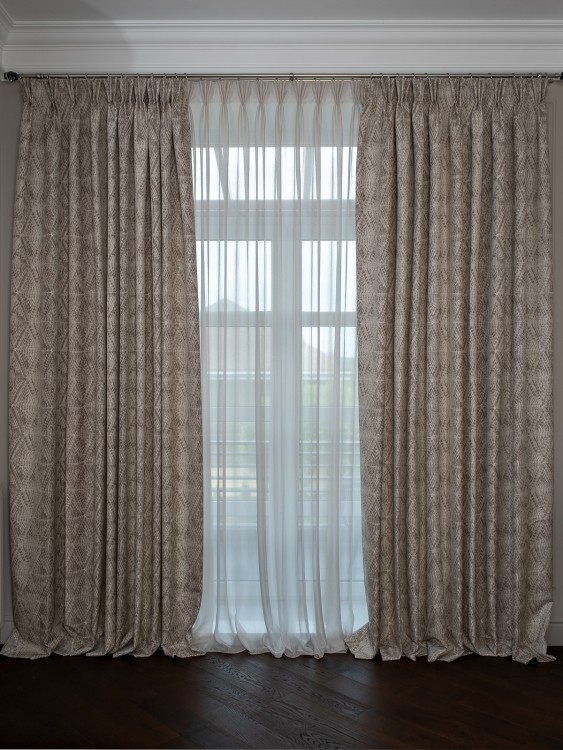 Портьера Серпенте (Serpente) золотая 275*260 (TT-00015976)