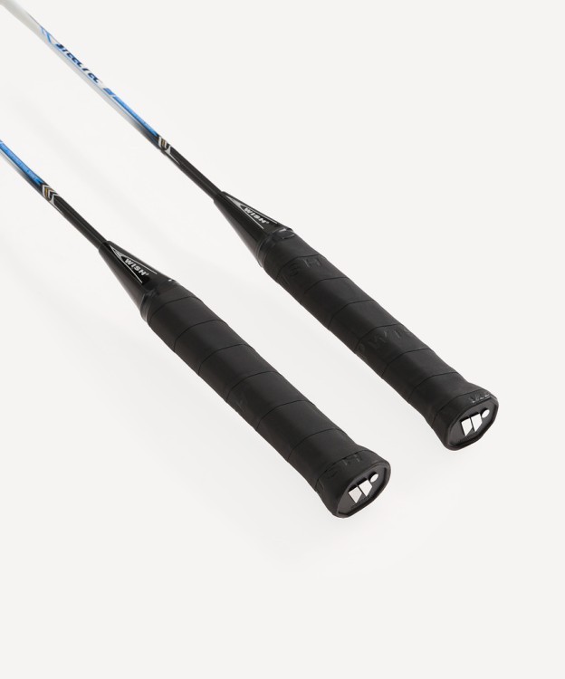 Набор для бадминтона WISH Steeltec 9, 2 ракетки, 2 волана, белый/синий (1585199)