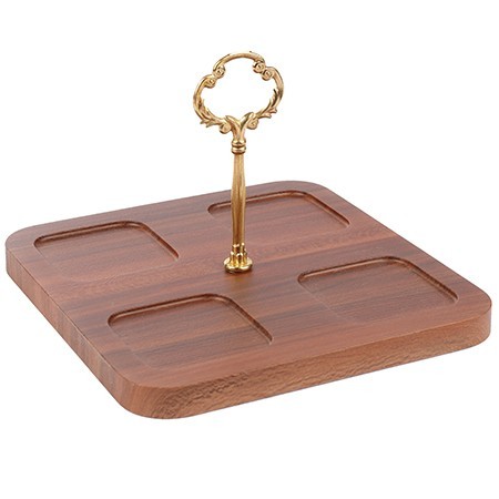 Менажница на подставке 4 блюда 6пр керамика LR (90052-345)