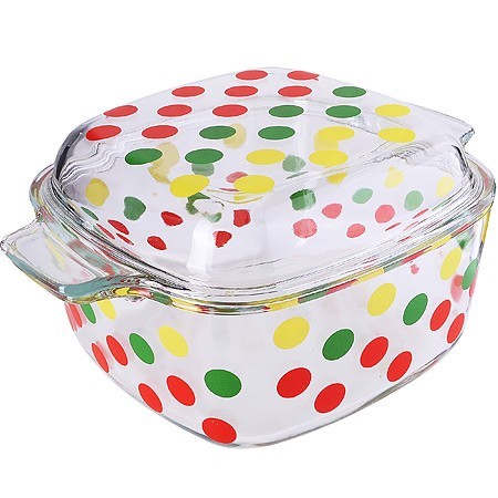 Кастрюля стекло 1,5л с крышкойLR (31038)