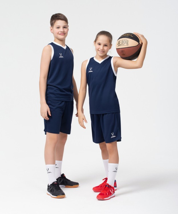 Шорты баскетбольные JÖGEL CAMP Basic, темно-синий, детский (2095681)