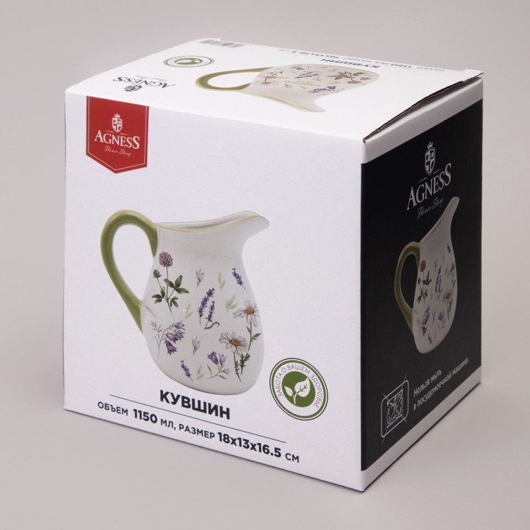Кувшин agness "flower story" 18*13*16,5 см 1150 мл Agness (358-2179) Кувшин agness "flower story" 18*13*16,5 см 1150 мл Agness (358-2179)