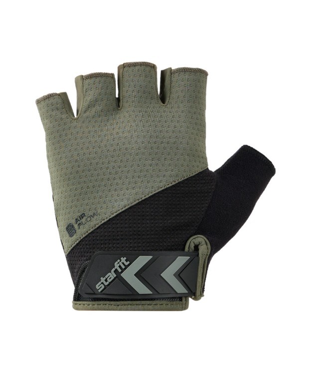 Перчатки для фитнеса Starfit WG-204, черный/хаки (2119245) Перчатки для фитнеса Starfit WG-204, черный/хаки (2119245)