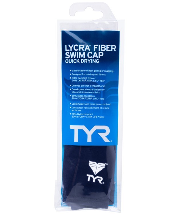 Шапочка для плавания Solid Lycra Cap, лайкра, LCY/001, черный (783228)