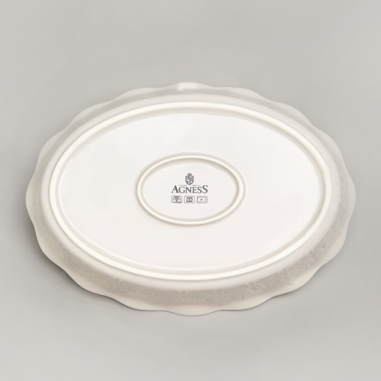 Форма для запекания овальная beige 33*23,5*7 см 1900 мл Agness (780-125) Форма для запекания овальная beige 33*23,5*7 см 1900 мл Agness (780-125)