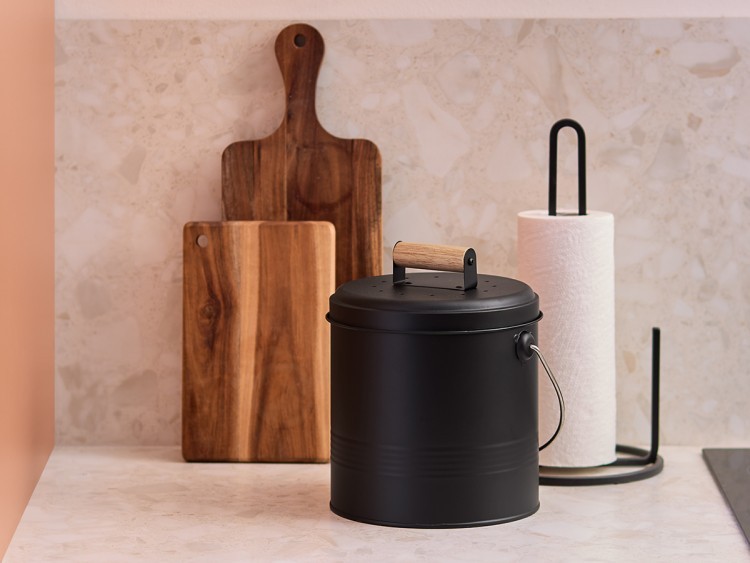 Контейнер для пищевых отходов с фильтром irmel, 3,5 л, графит (78972)