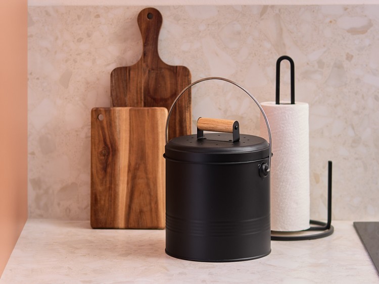 Контейнер для пищевых отходов с фильтром irmel, 3,5 л, графит (78972)