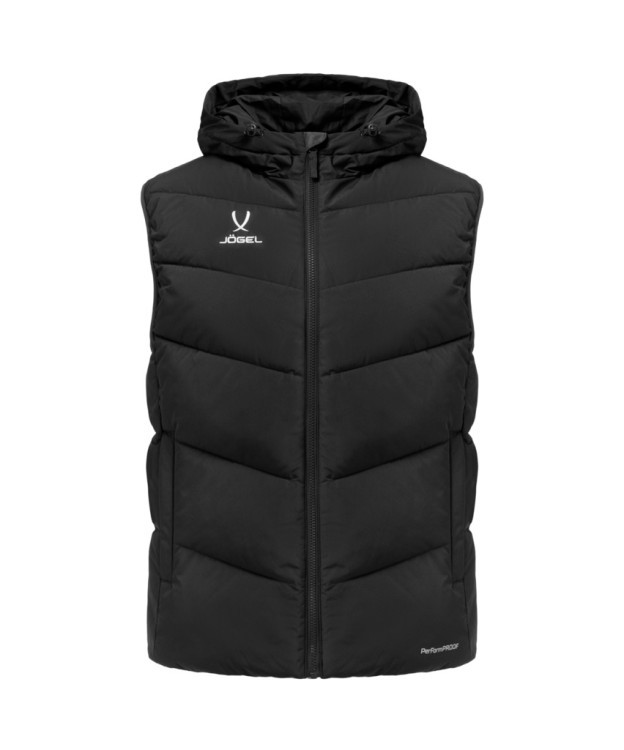 Жилет утепленный c капюшоном JÖGEL ESSENTIAL PerFormPROOF Padded Hooded Vest, черный (2126160)