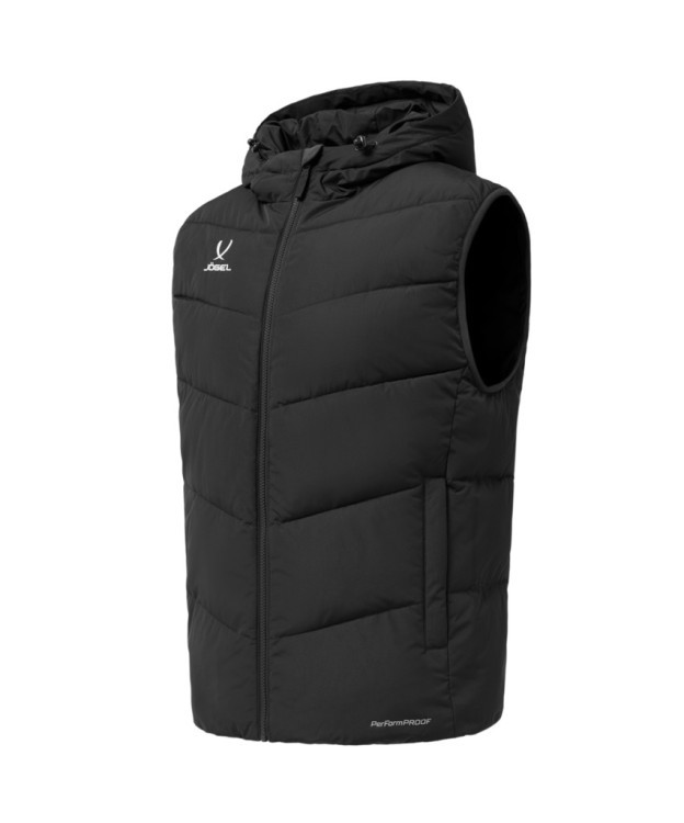 Жилет утепленный c капюшоном JÖGEL ESSENTIAL PerFormPROOF Padded Hooded Vest, черный (2126160)