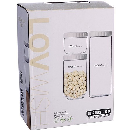 Набор 3 банок для сыпучих Lovwish Mayer&Boch (31203)