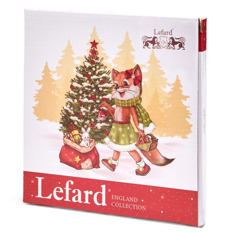 Тарелка закусочная lefard "елка" 19 см красная Lefard (85-1879-1)