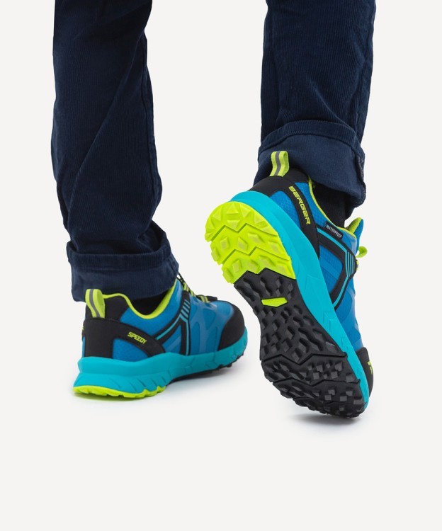 БЕЗ УПАКОВКИ Кроссовки Berger Speedy, синий/лаймовый/черный, детский, для мальчиков, р. 35 (2117764) БЕЗ УПАКОВКИ Кроссовки Berger Speedy, синий/лаймовый/черный, детский, для мальчиков, р. 35 (2117764)