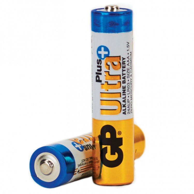 Батарейки алкалиновые GP Ultra Plus LR03 (AAA) 4 шт 24AUP-2CR4 (3) (76380)