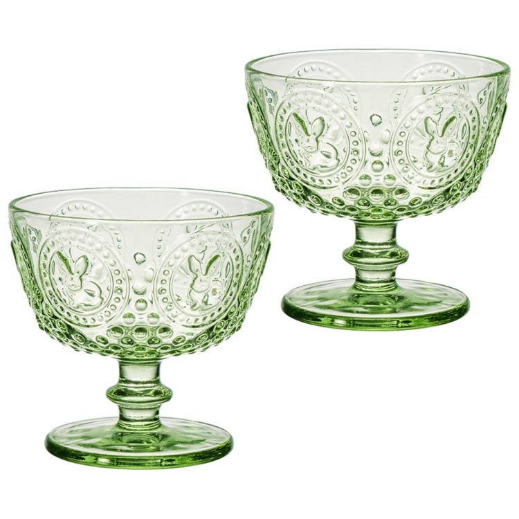 Набор креманок "sunday" green 2шт/11*11*10,5 см Lefard (355-447)